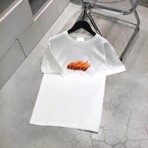 Stussy Flames White Unisex Shirt